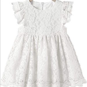 NWT! White Flower Girl Dress